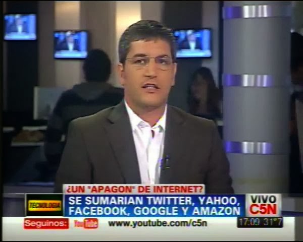 Hernán Racciatti C5N - PI.PA, S.O.P.A y Apagón de Internet