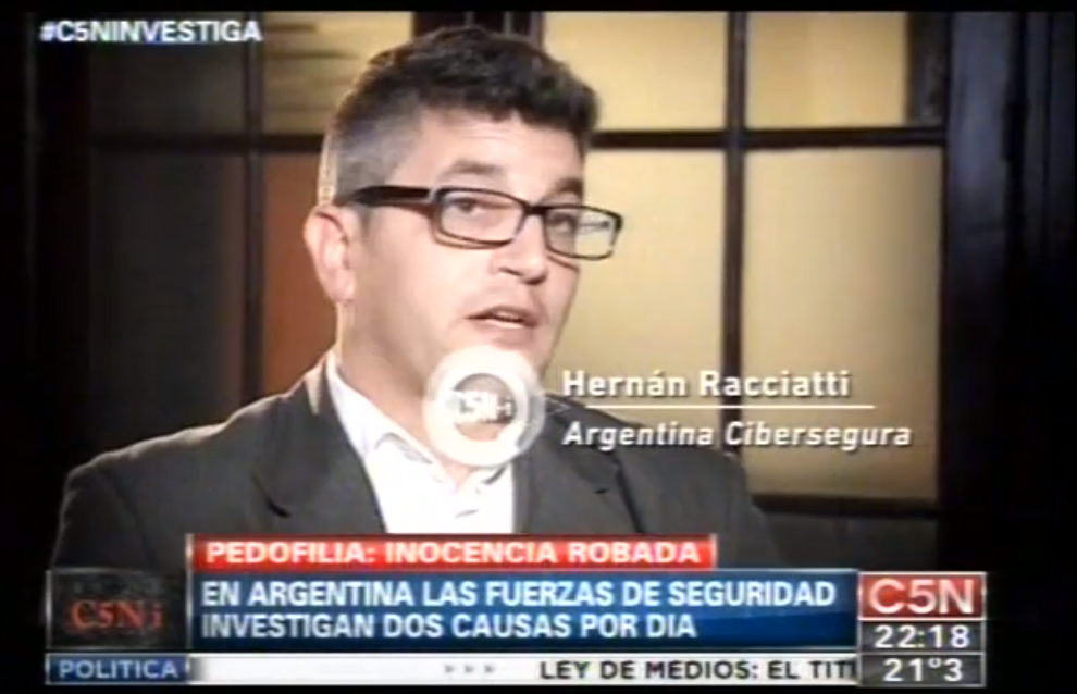 Hernán M. Racciatti - C5N Investiga - Pedofilica, Pornografía Infantil y Ciberacoso